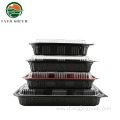 PP Wholesale Black Disposable Plastic Fruit Sushi Container